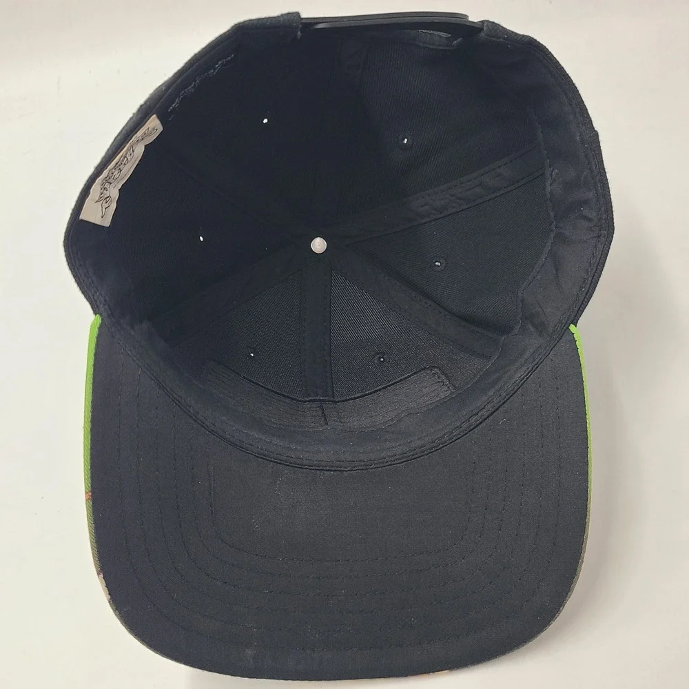 Teenage Mutant Ninja Turtles Hat Snapback Nickelodeon Black Green TMNT Logo Men